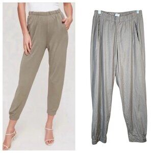 Aritzia Babaton Linen Blend Dexter Jogger Pant S Ankle Minimalist Travel Chic